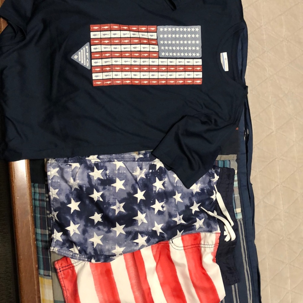 Swim shirt and swim suit combo size 14-16 10-12